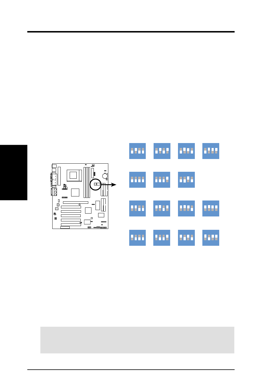 Hardware setup, 22 asus a7v user’s manual, A7v cpu external frequency selection | Asus A7V(MB) User Manual | Page 22 / 112