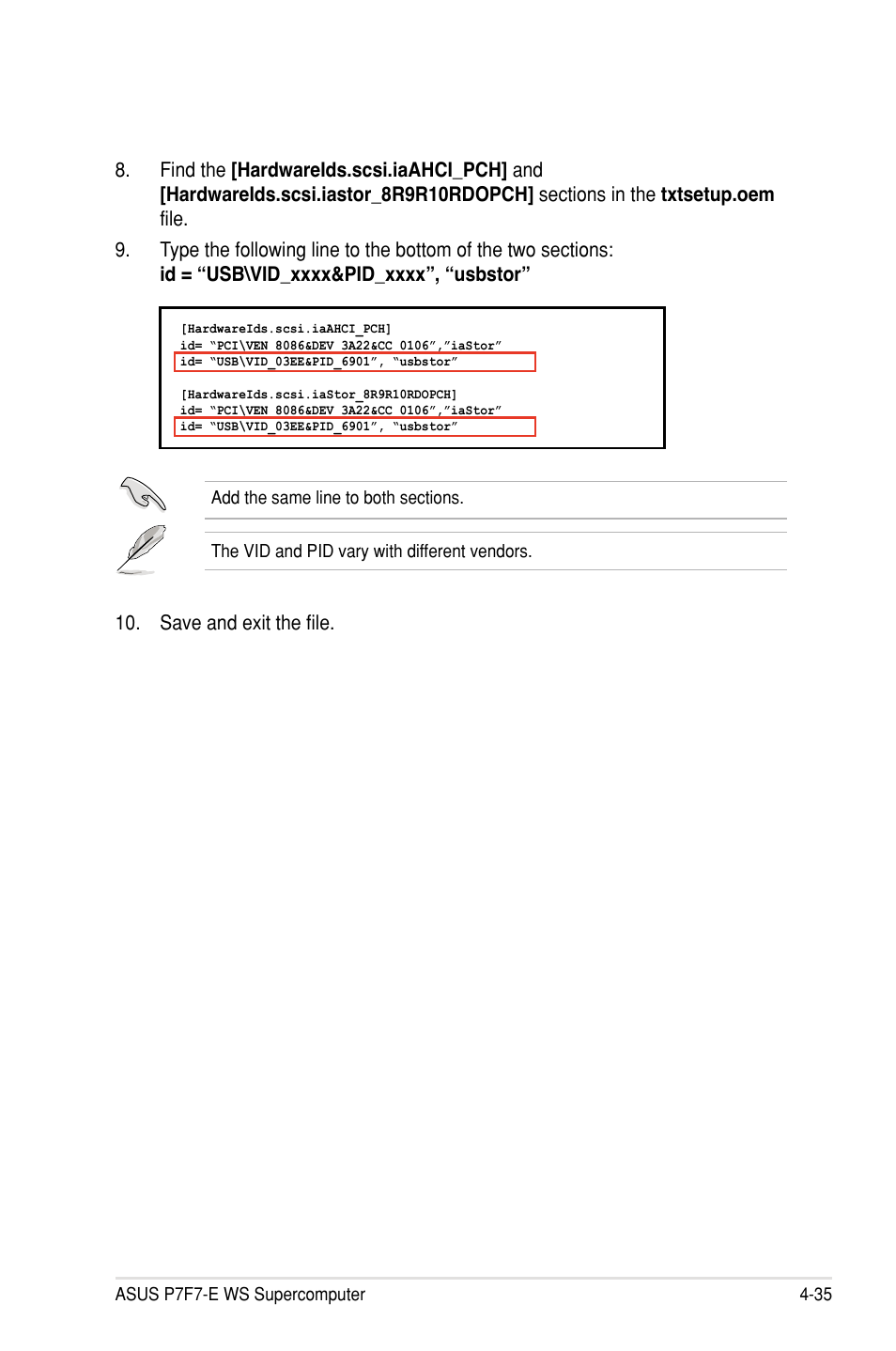 Asus P7F7-E WS Supercomputer User Manual | Page 155 / 170