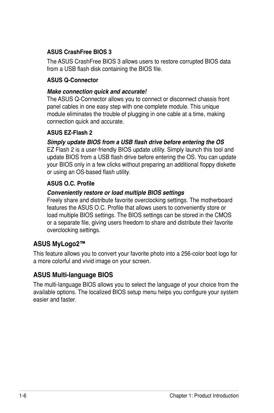 Asus P7F7-E WS Supercomputer User Manual | Page 22 / 170