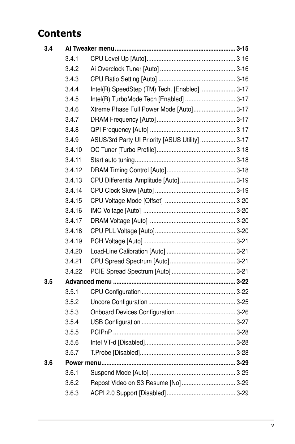 Asus P7F7-E WS Supercomputer User Manual | Page 5 / 170
