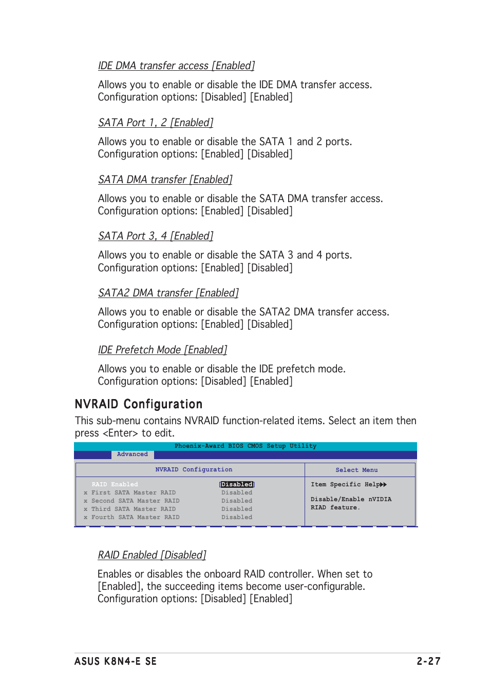 Nvraid configuration | Asus K8N4-E SE User Manual | Page 71 / 90
