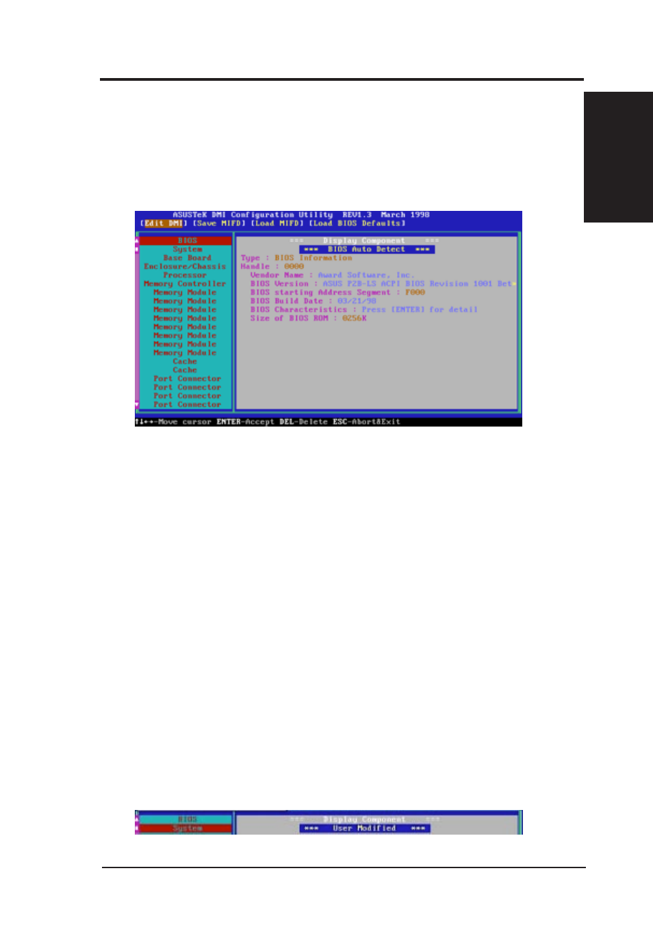 Vi. dmi utility, Using the asus dmi configuration utility | Asus P2B-S User Manual | Page 61 / 88