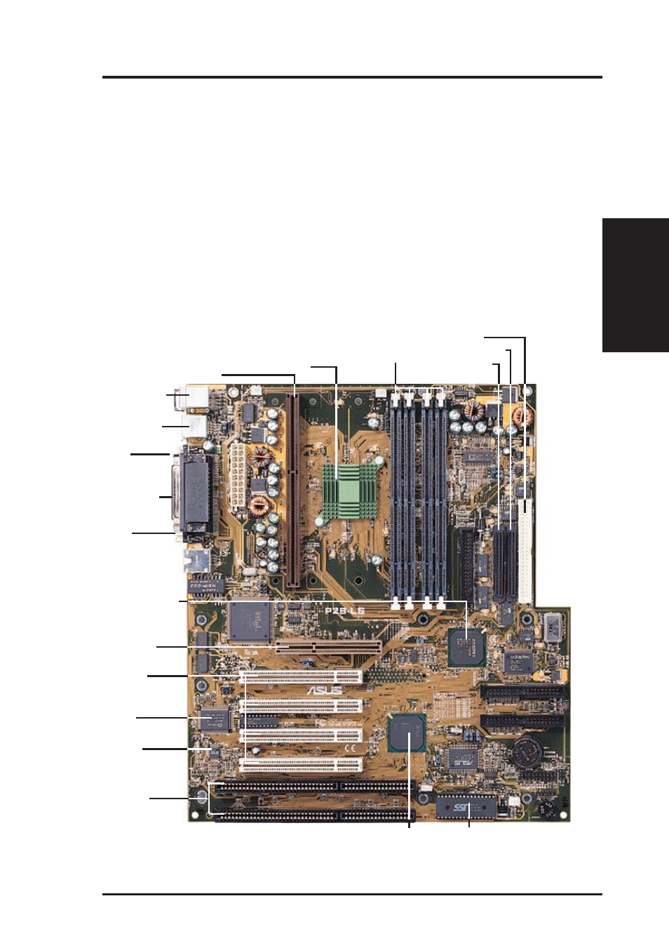 Ii. features, Asus p2b-l/p2b-s/p2b-ls motherboard | Asus P2B-S User Manual | Page 9 / 88