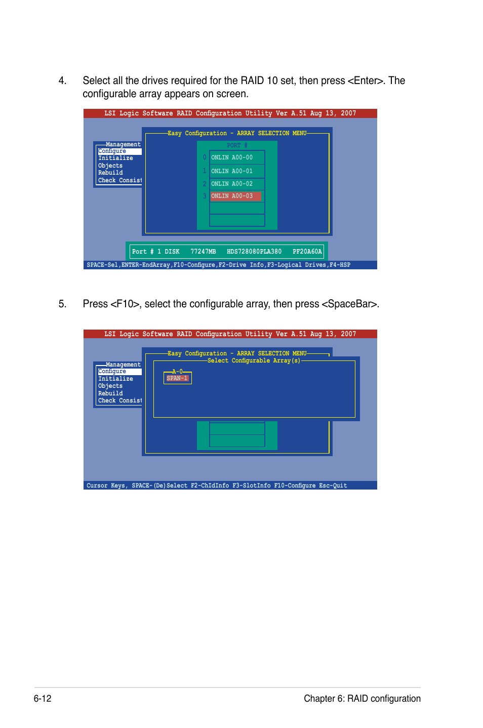 12 chapter 6: raid configuration | Asus TS500-E5/RX8 User Manual | Page 116 / 164