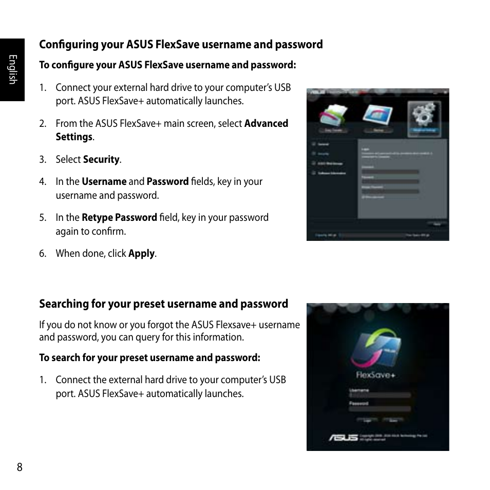 Asus FlexSlim Drive User Manual | Page 8 / 14