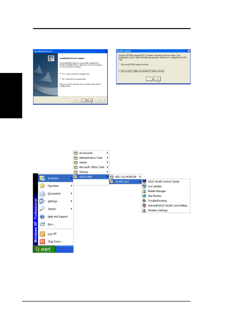 Installer les utilitaires de la carte wlan (suite), Guide d’installation rapide | Asus WL-130 User Manual | Page 14 / 48