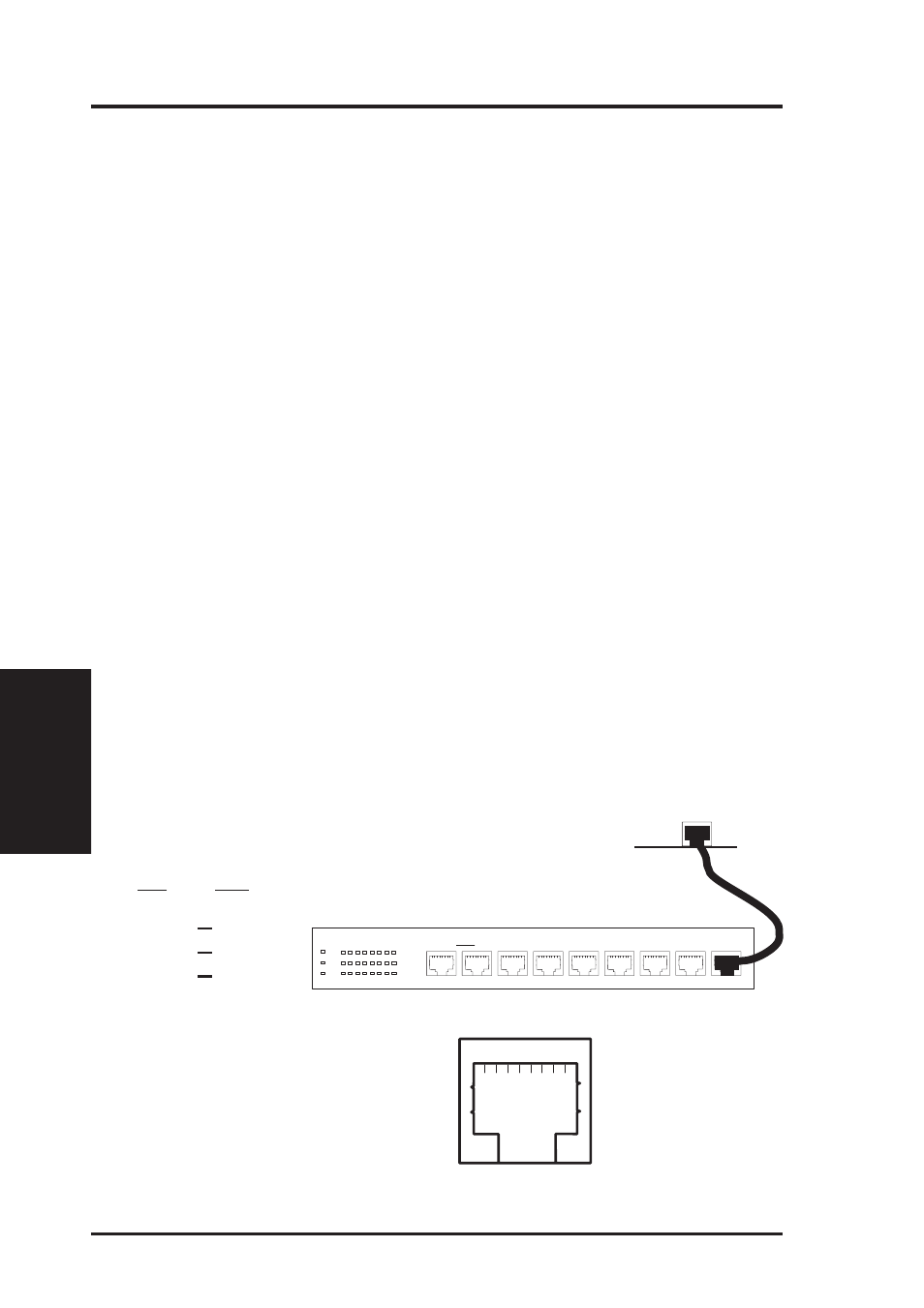 Appendix, Led connectors, Network cable connection | Twisted-pair cable, Rj45 connector, Straight-through cable, Appendix i. network interface | Asus P2B-D2 User Manual | Page 122 / 152
