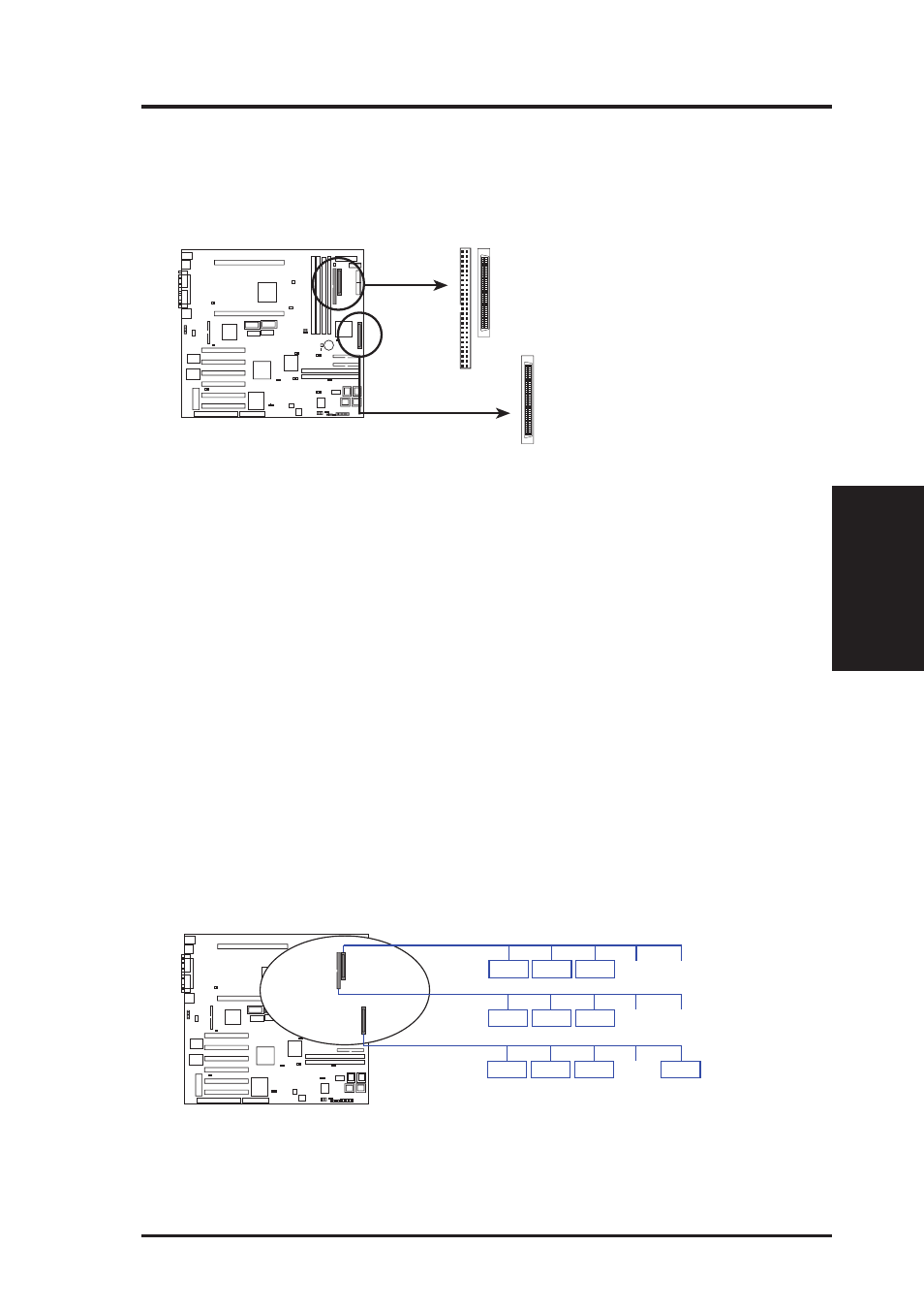 Iii. installation, Asus p2b-d2 user’s manual 33, P2b-d2 onboard scsi connectors | P2b-d2 scsi connection | Asus P2B-D2 User Manual | Page 33 / 152