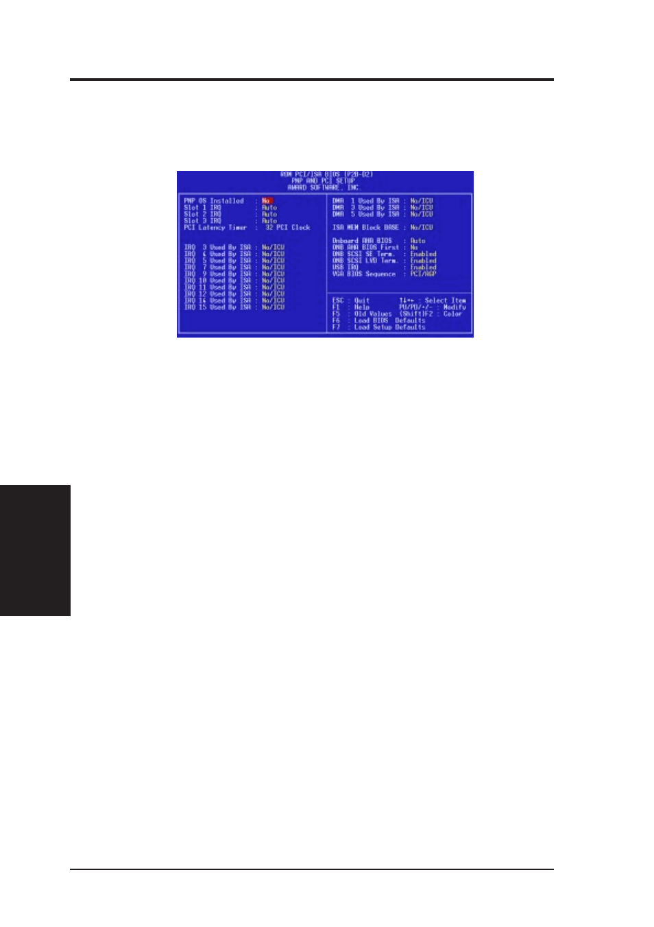 Iv. bios software, Pnp and pci setup | Asus P2B-D2 User Manual | Page 54 / 152