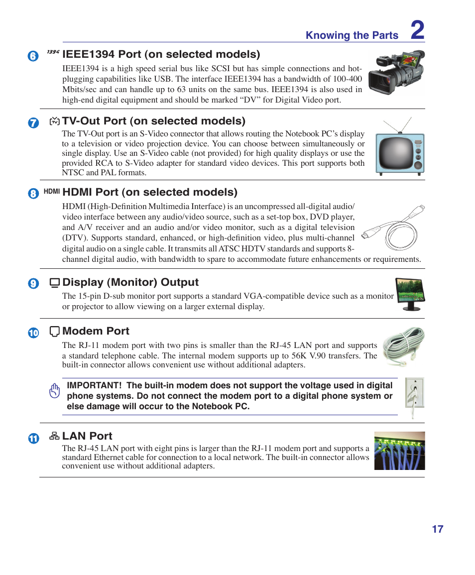 Asus F7SR User Manual | Page 17 / 87