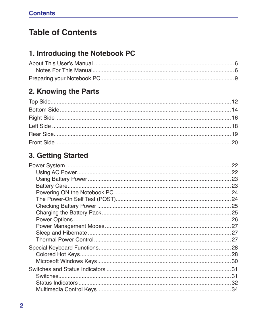 Asus F7SR User Manual | Page 2 / 87