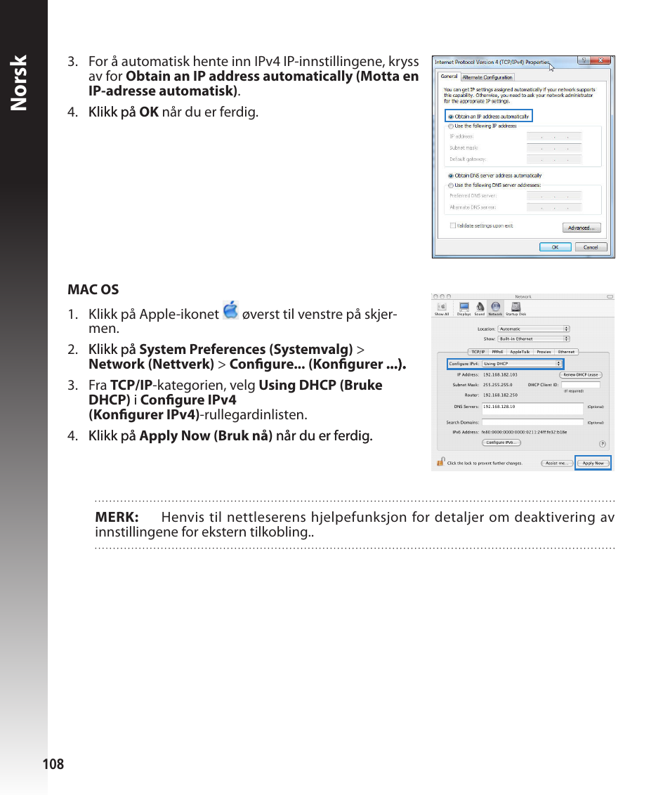 Norsk | Asus RT-N56U User Manual | Page 108 / 168