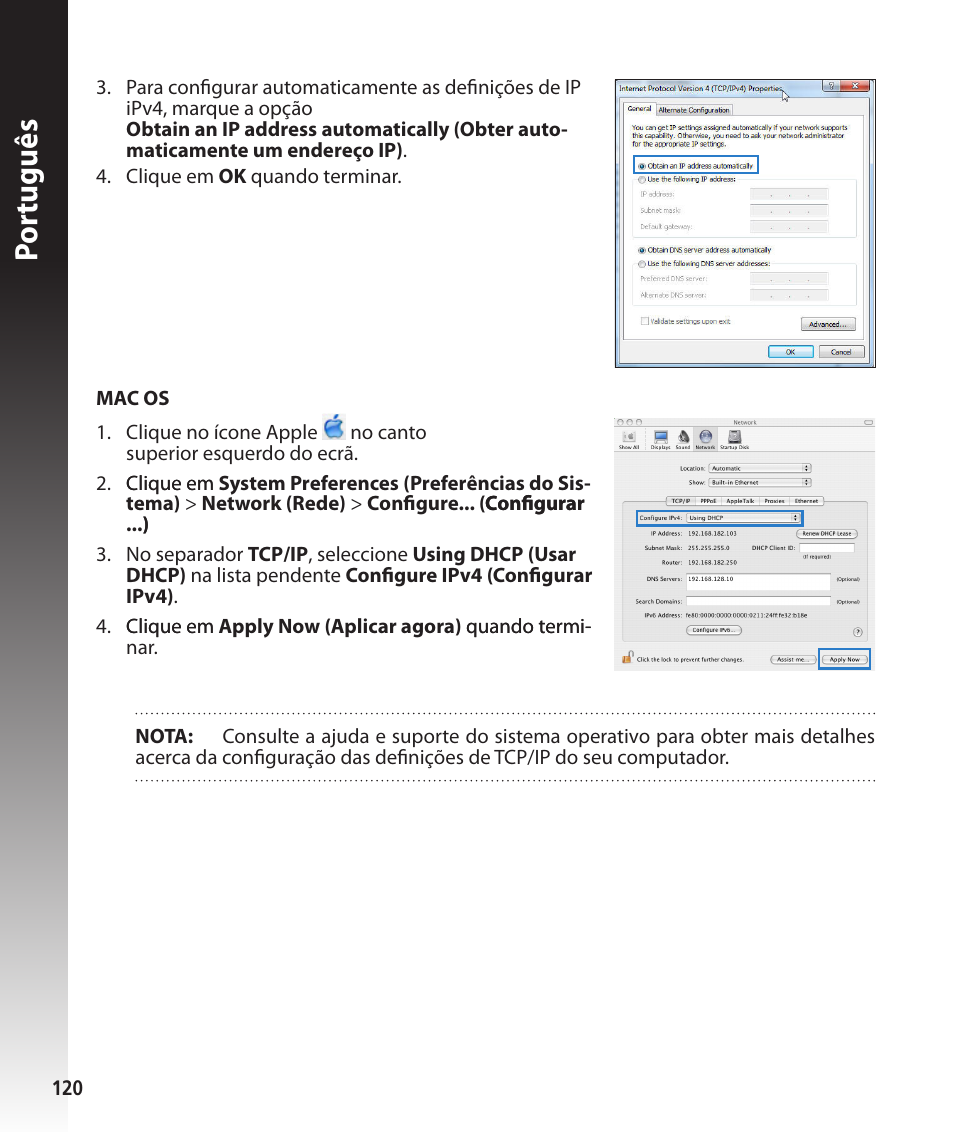 Por tuguês | Asus RT-N56U User Manual | Page 120 / 168