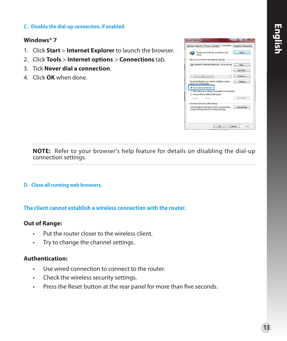English | Asus RT-N56U User Manual | Page 13 / 168