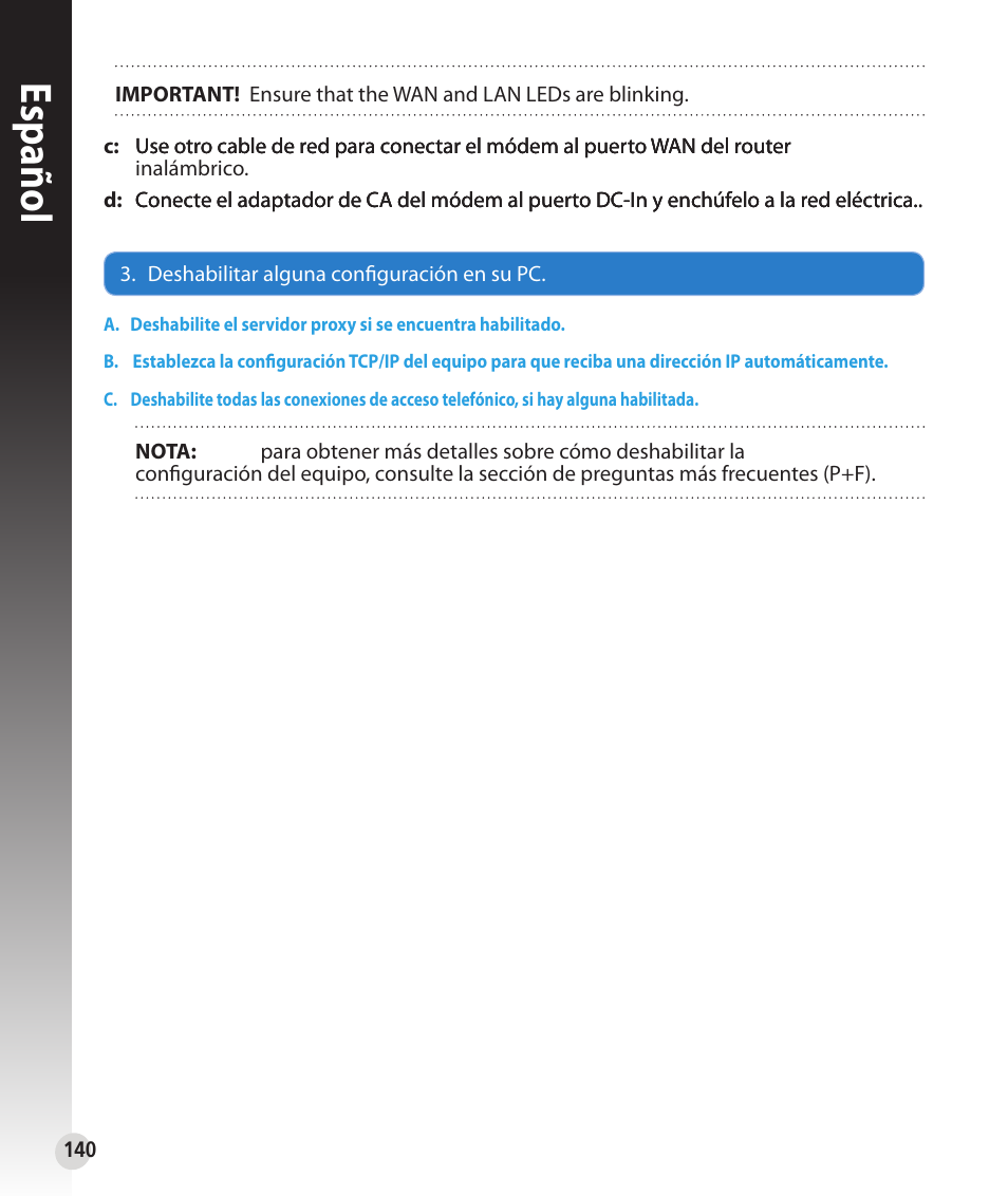 Español | Asus RT-N56U User Manual | Page 140 / 168