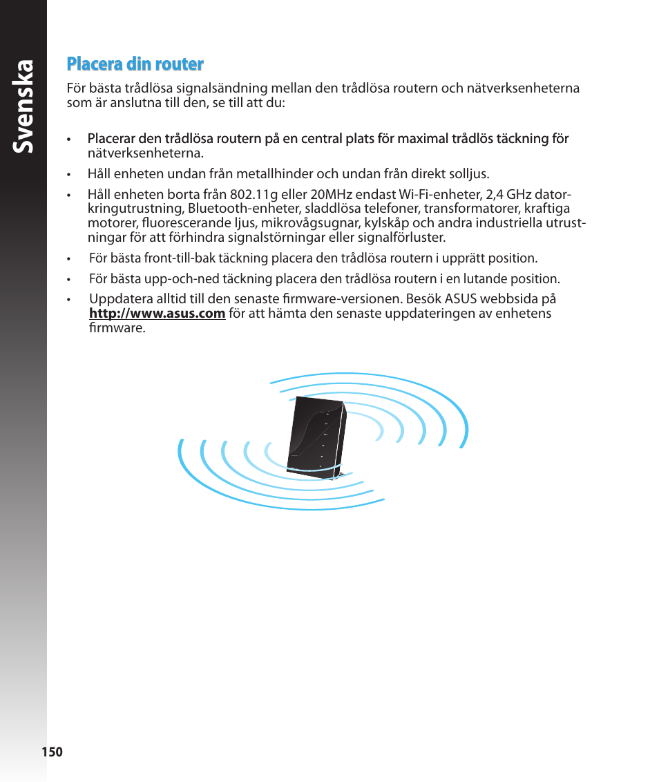 Sv ensk a | Asus RT-N56U User Manual | Page 150 / 168