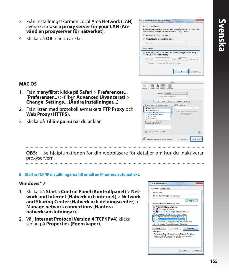 Sv ensk a | Asus RT-N56U User Manual | Page 155 / 168