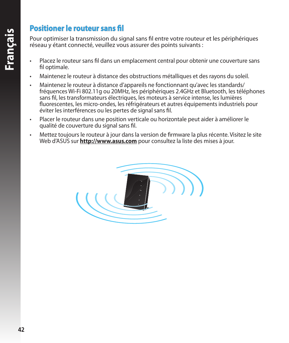 Fr anç ais | Asus RT-N56U User Manual | Page 42 / 168