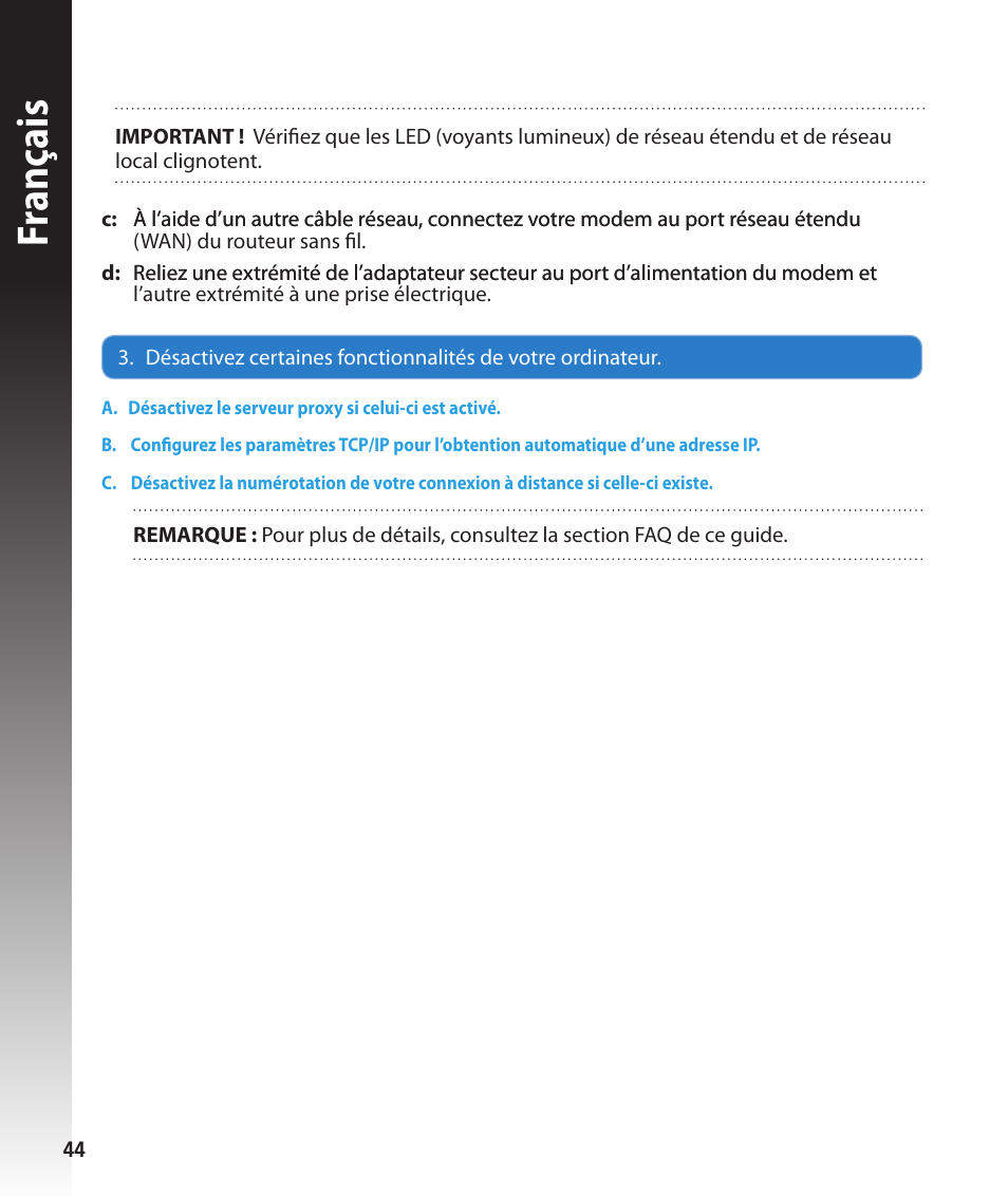 Fr anç ais | Asus RT-N56U User Manual | Page 44 / 168