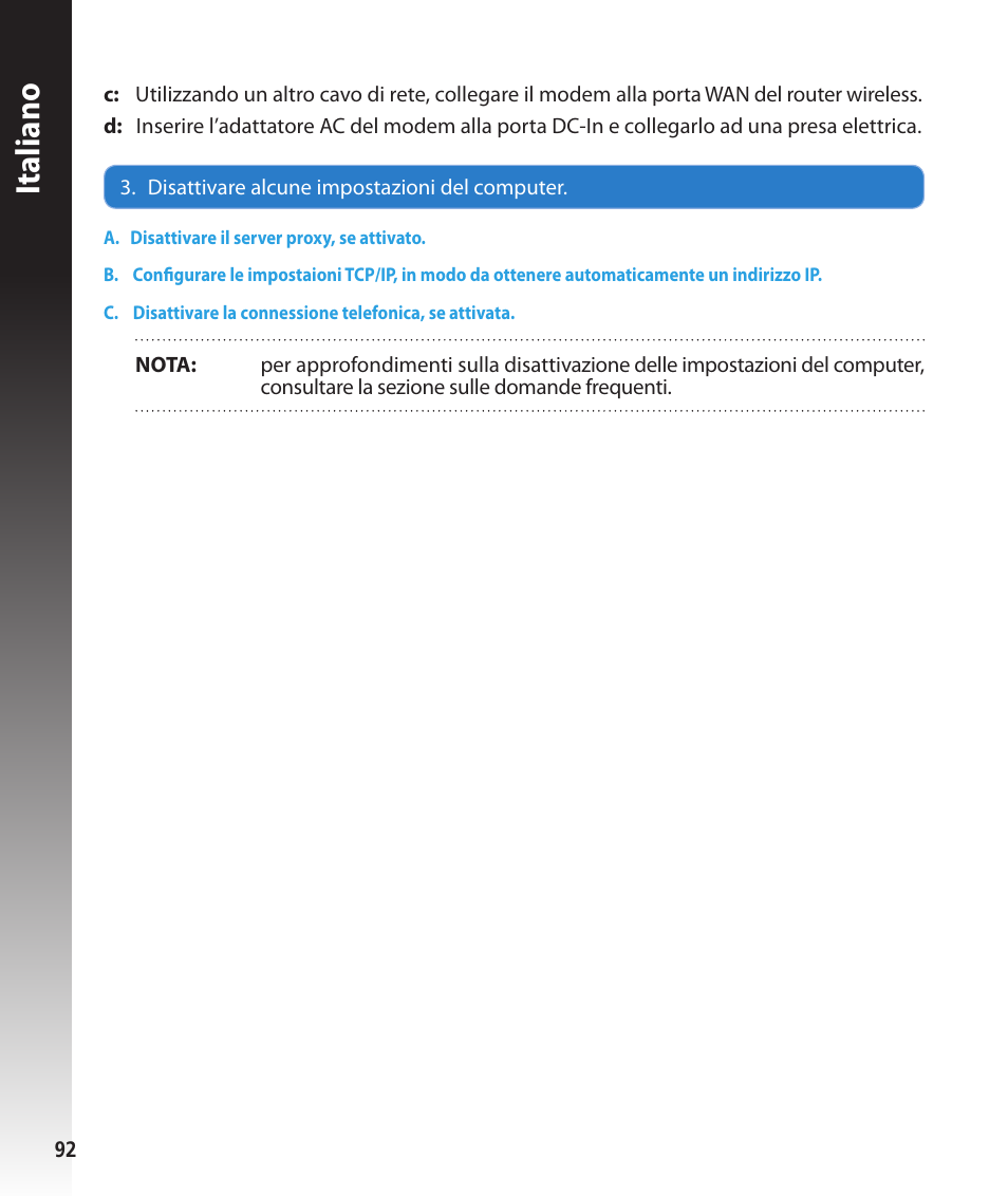 Italiano | Asus RT-N56U User Manual | Page 92 / 168