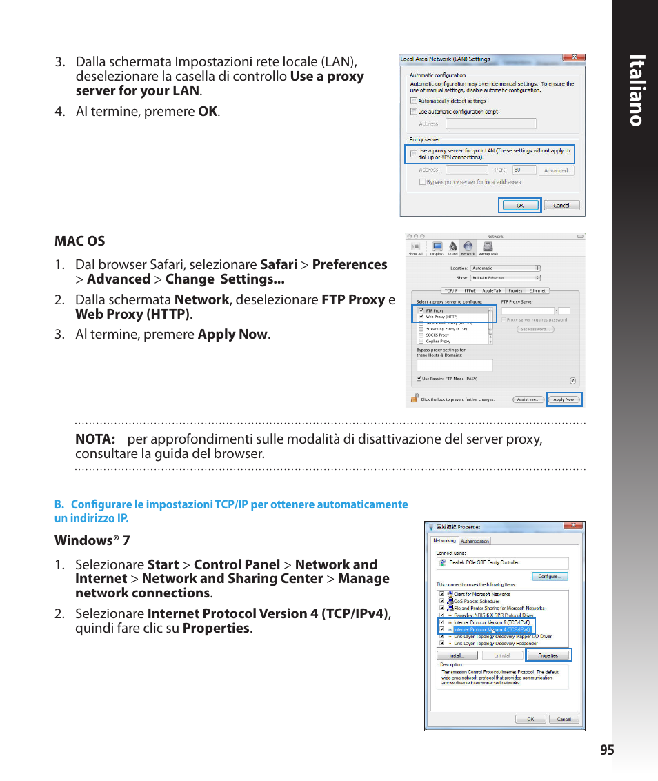 Italiano | Asus RT-N56U User Manual | Page 95 / 168