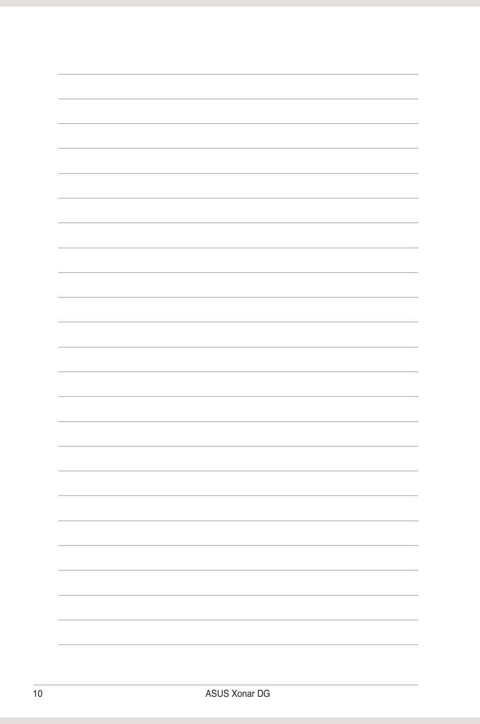 Asus Xonar DG User Manual | Page 16 / 58