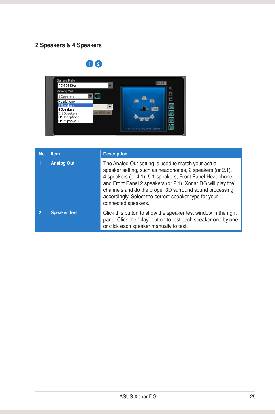 Asus Xonar DG User Manual | Page 31 / 58