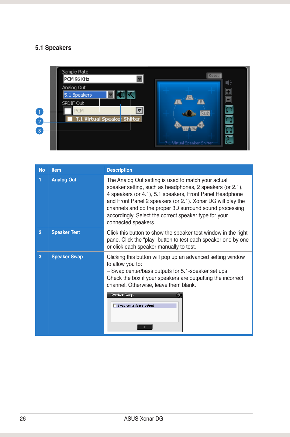 Asus Xonar DG User Manual | Page 32 / 58