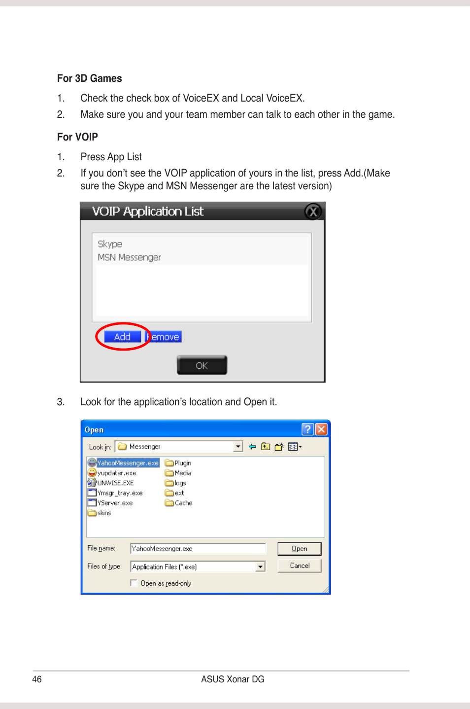 Asus Xonar DG User Manual | Page 52 / 58