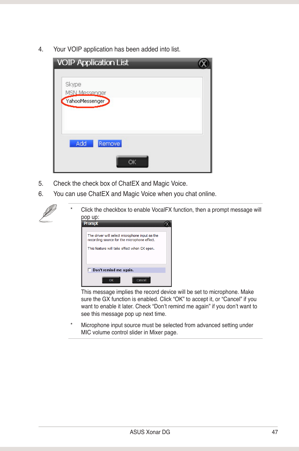 Asus Xonar DG User Manual | Page 53 / 58