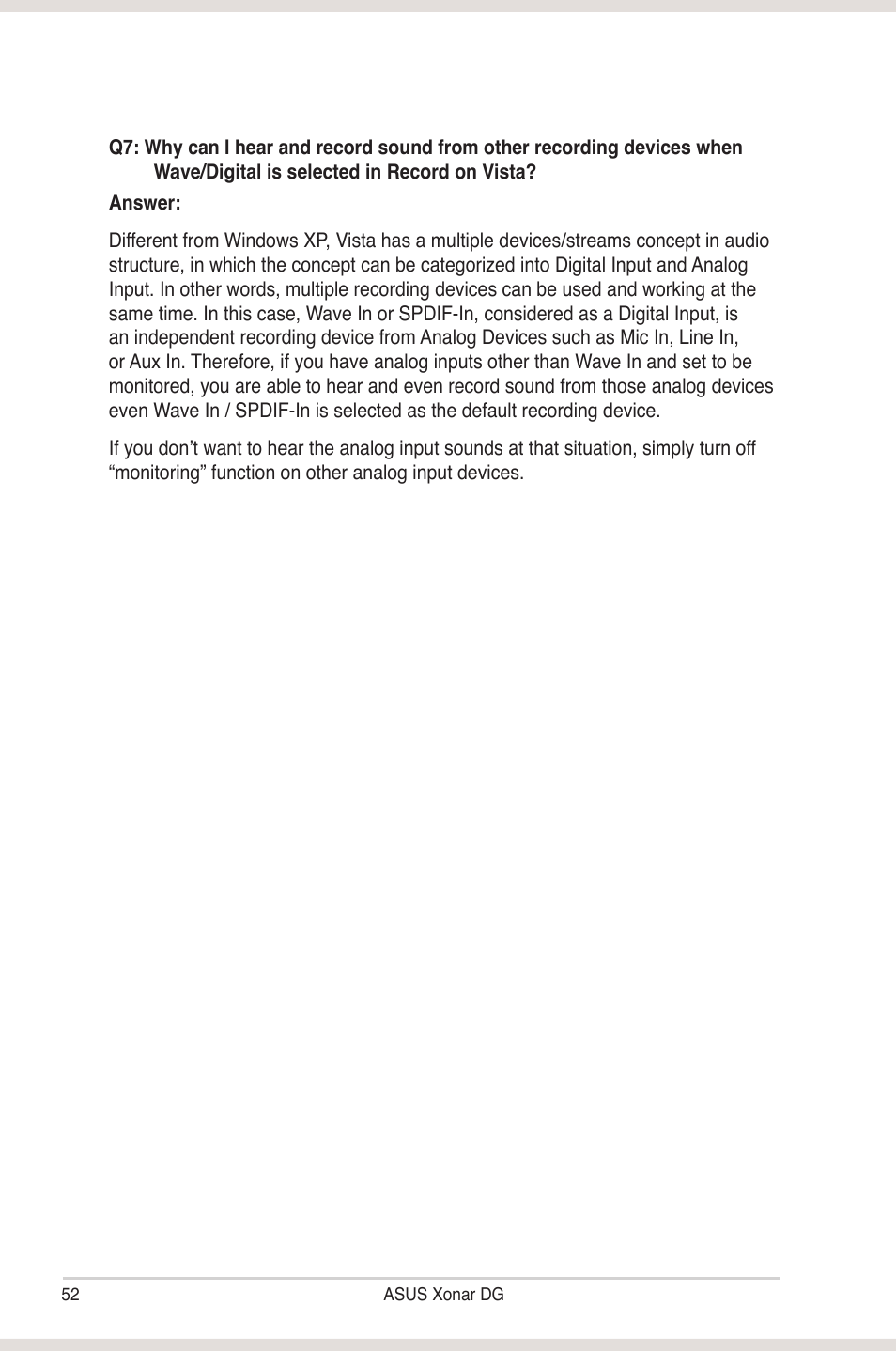 Asus Xonar DG User Manual | Page 58 / 58