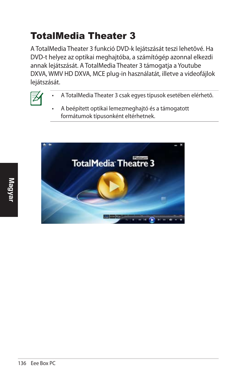 Totalmedia theater 3 | Asus EB1012 User Manual | Page 136 / 231