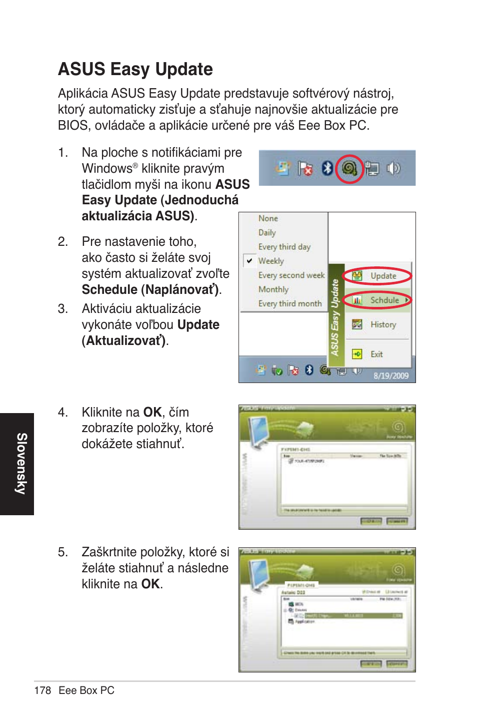 Asus easy up�ate | Asus EB1012 User Manual | Page 178 / 231