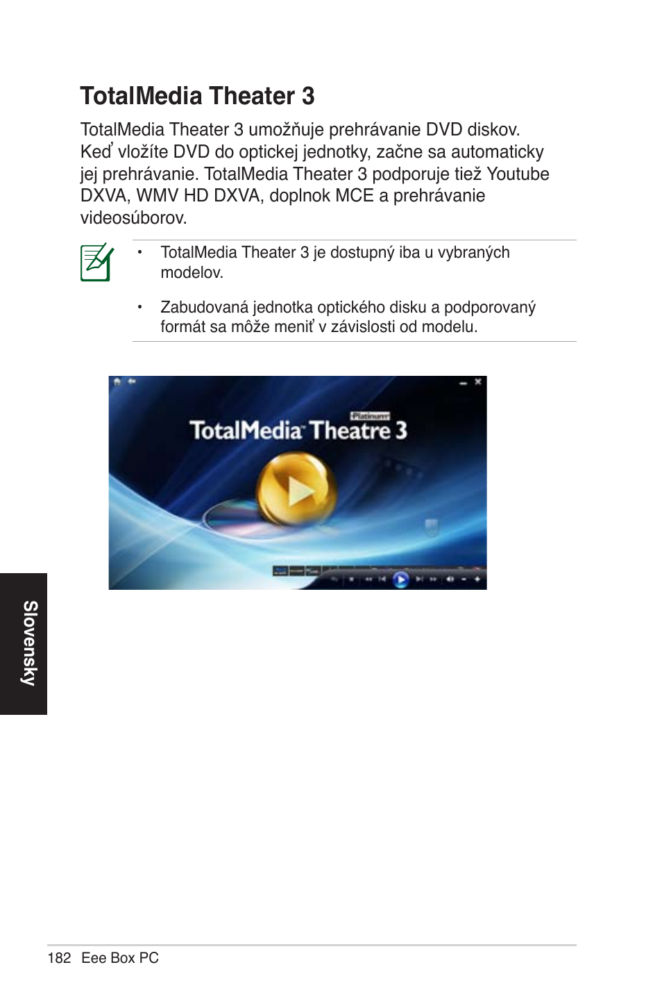 Totalmedia theater 3, T......d.. th, Totalme�ia theater 3 | Asus EB1012 User Manual | Page 182 / 231