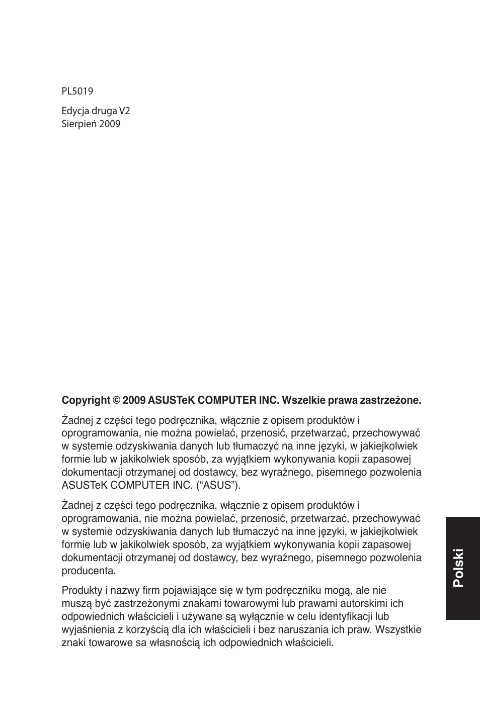 Polski | Asus EB1012 User Manual | Page 187 / 231