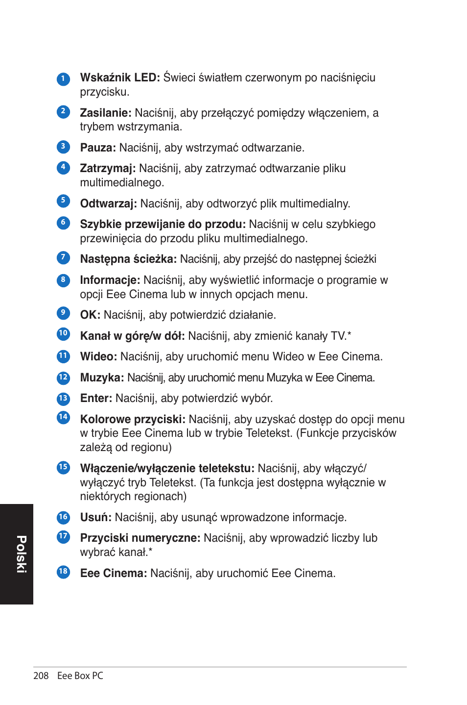 Polski | Asus EB1012 User Manual | Page 208 / 231