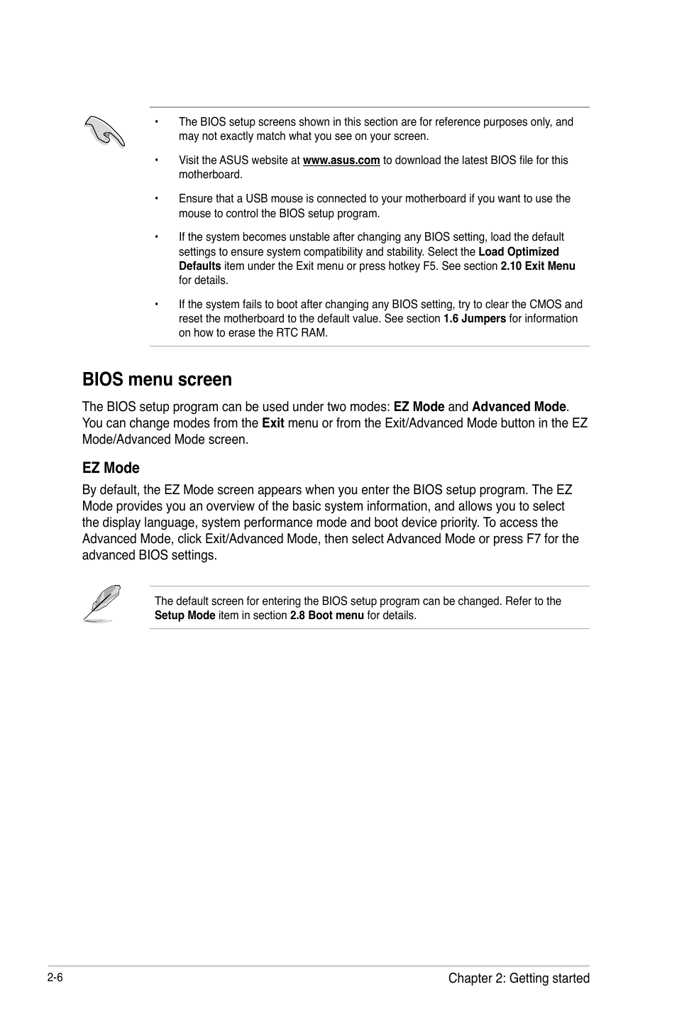 Bios menu screen, Ez mode | Asus H81T User Manual | Page 34 / 73