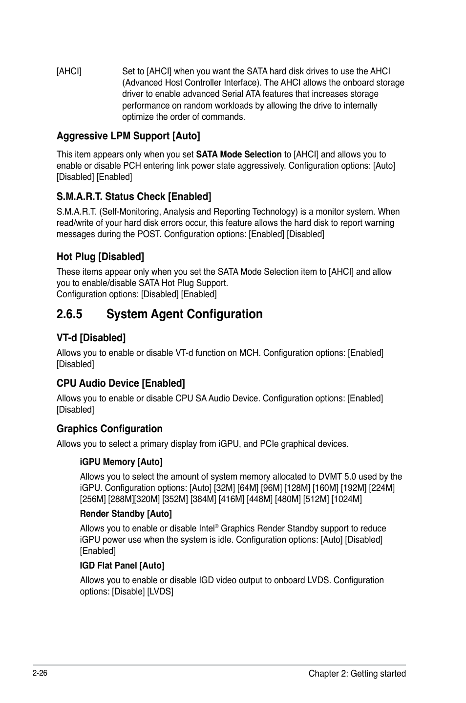 5 system agent configuration | Asus H81T User Manual | Page 54 / 73