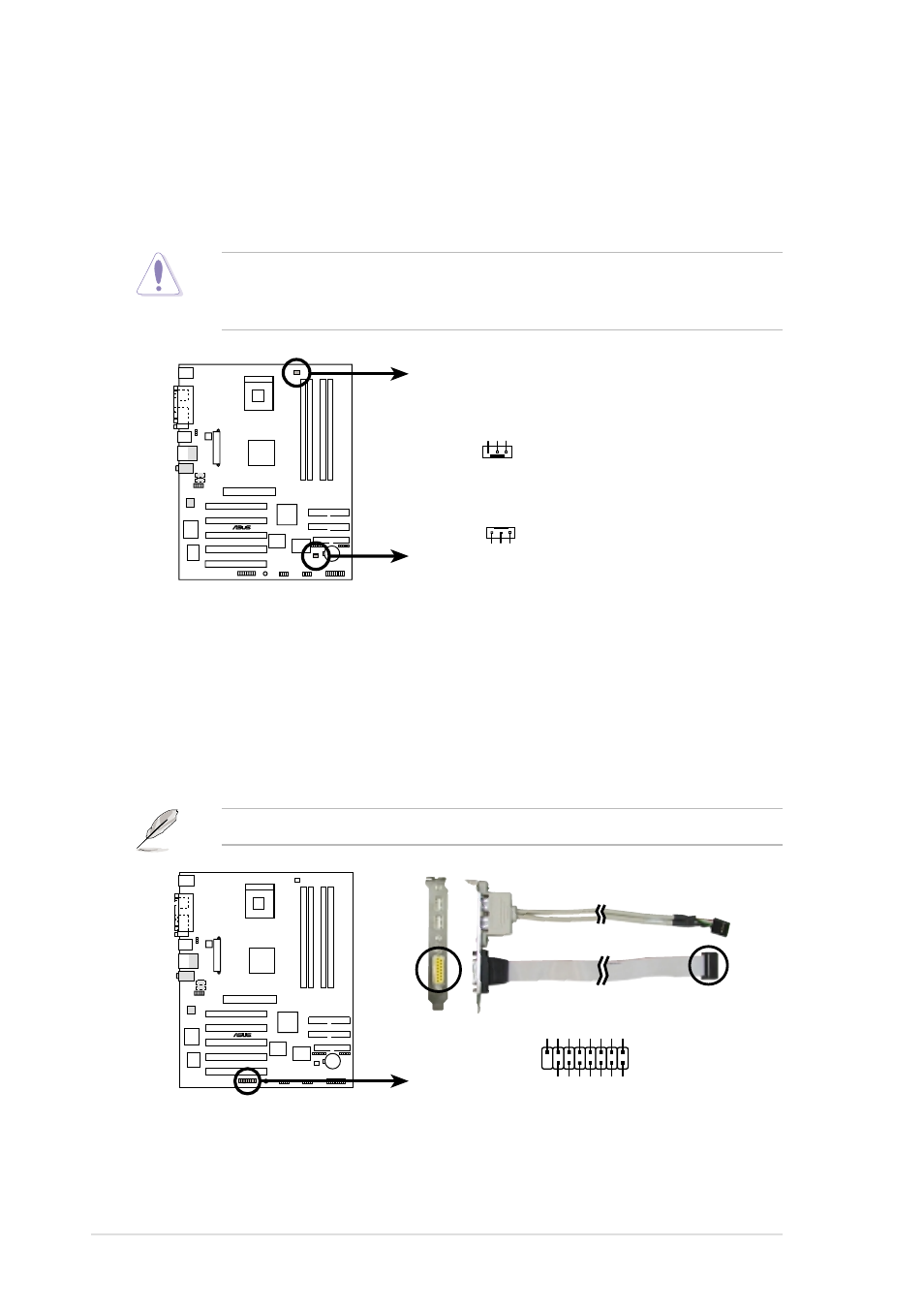 18 chapter 1: product introduction, The usb/game module is purchased separately, P4xp-x 12-volt cooling fan power cpu_fan1 | Cha_fan1, P4xp-x game connector game1 | Asus P4XP-X User Manual | Page 28 / 64