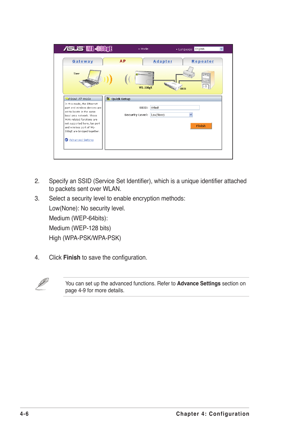 Asus WL-330gE User Manual | Page 36 / 72