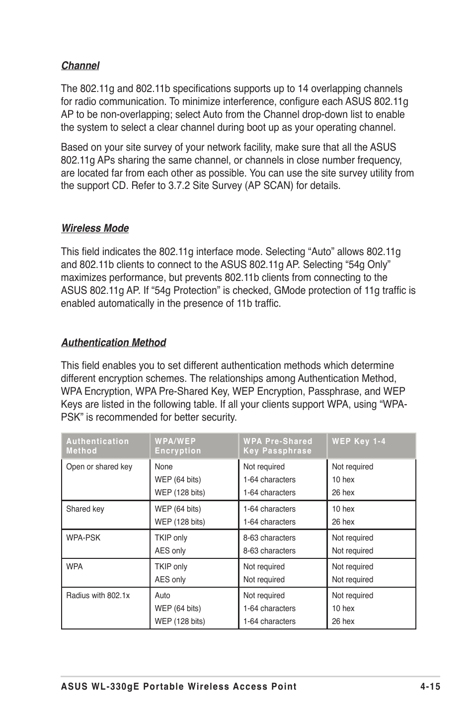 Asus WL-330gE User Manual | Page 45 / 72