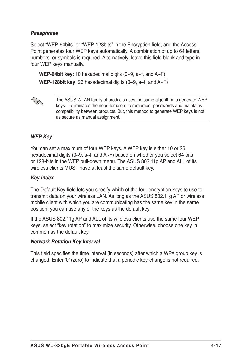 Asus WL-330gE User Manual | Page 47 / 72