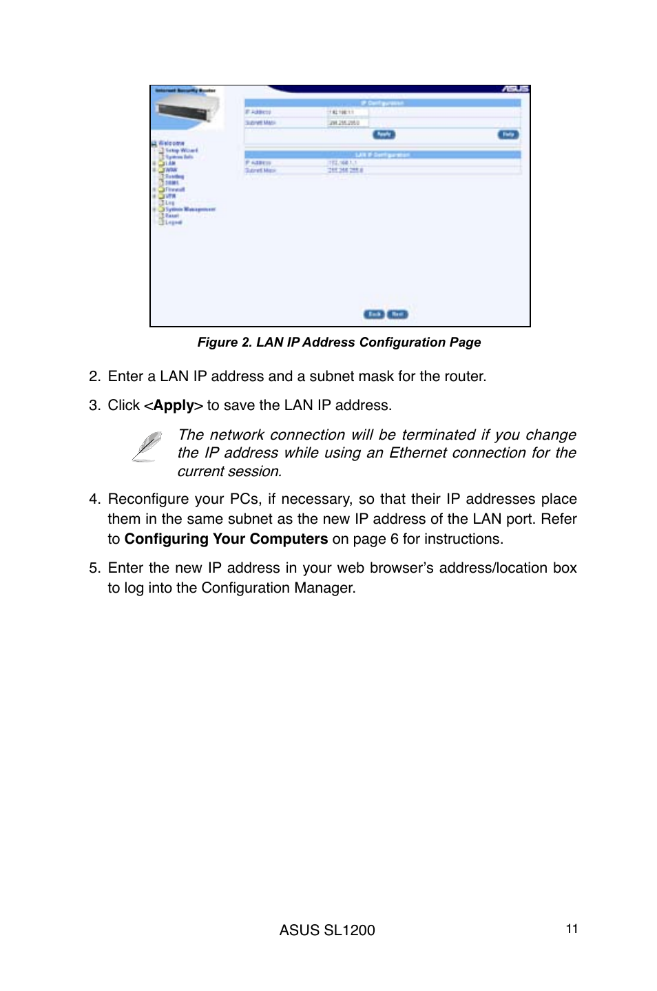 Asus SL1200 User Manual | Page 11 / 18