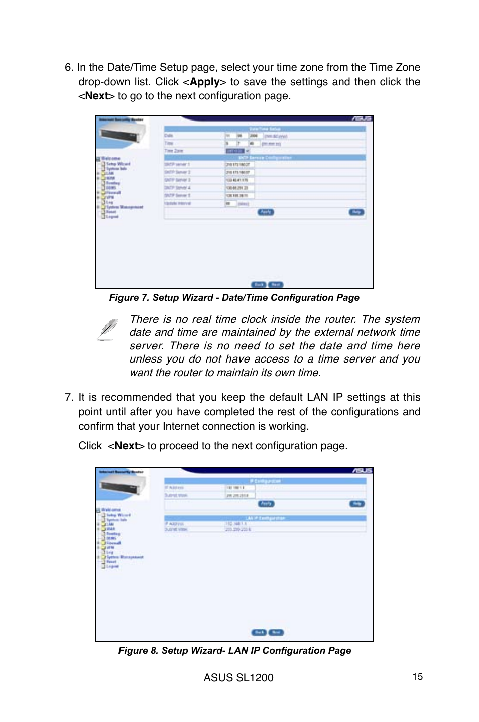 Asus SL1200 User Manual | Page 15 / 18