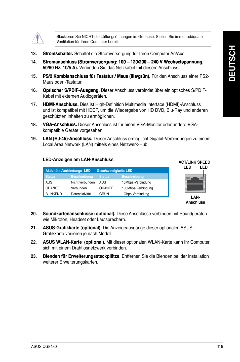 Deutsch | Asus CG8480 User Manual | Page 121 / 836