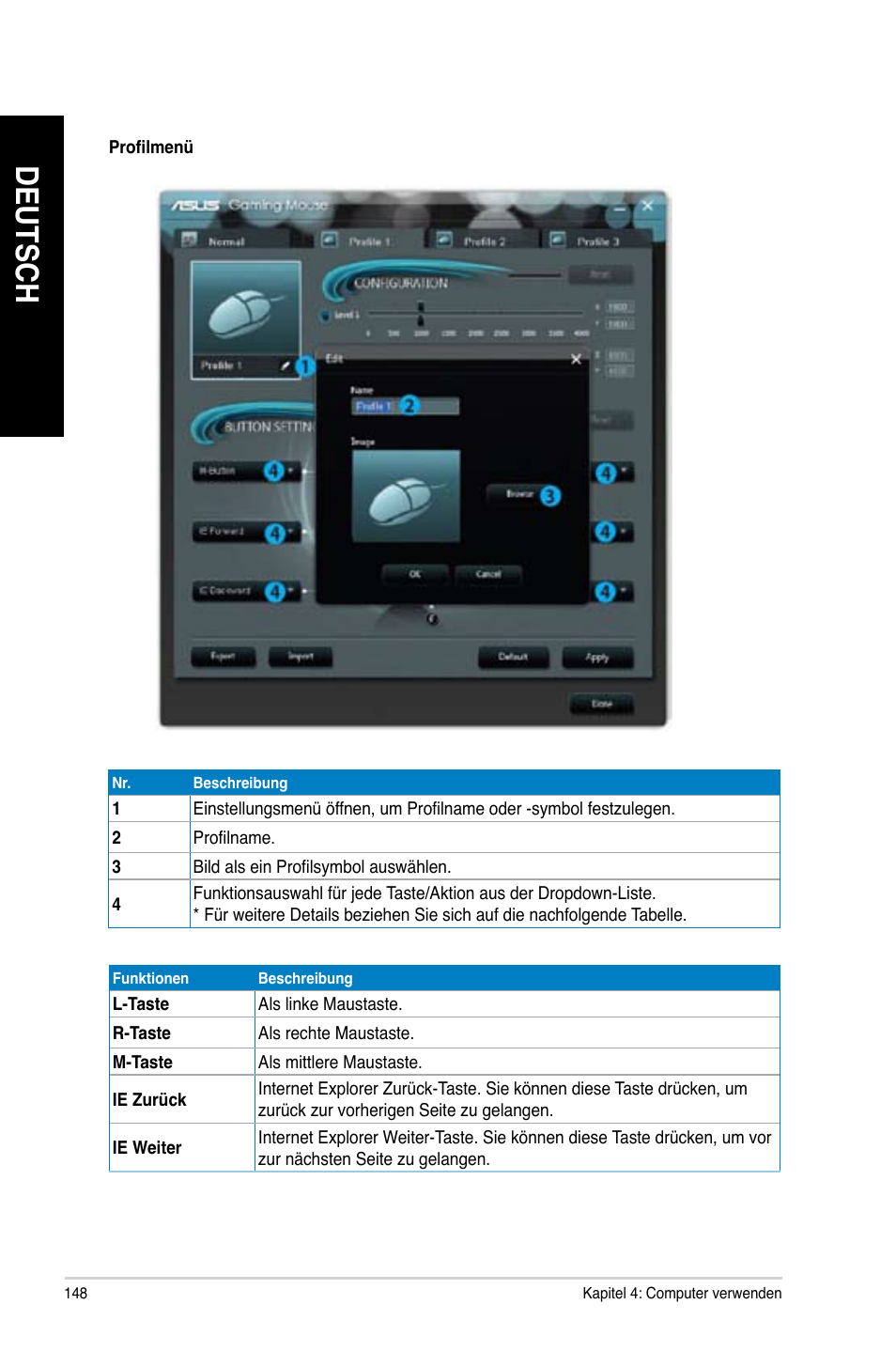 Deutsch | Asus CG8480 User Manual | Page 150 / 836