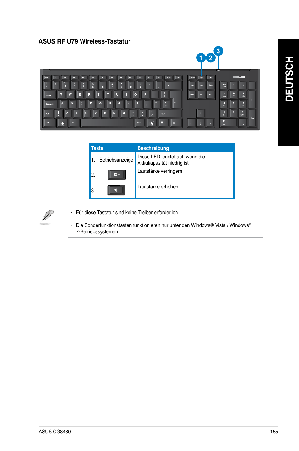 Deutsch | Asus CG8480 User Manual | Page 157 / 836