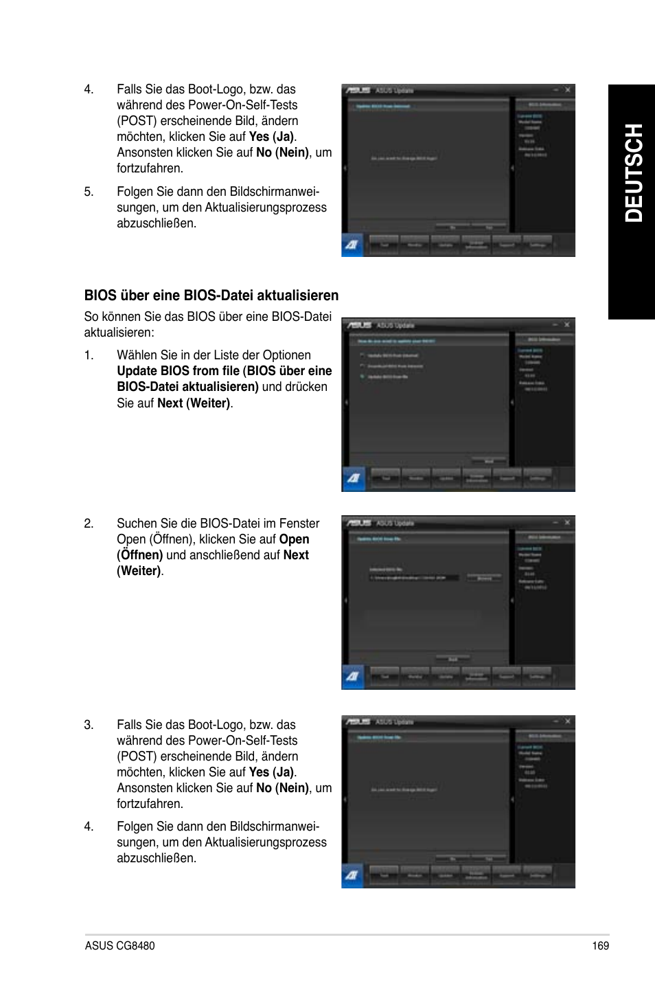 Deutsch | Asus CG8480 User Manual | Page 171 / 836