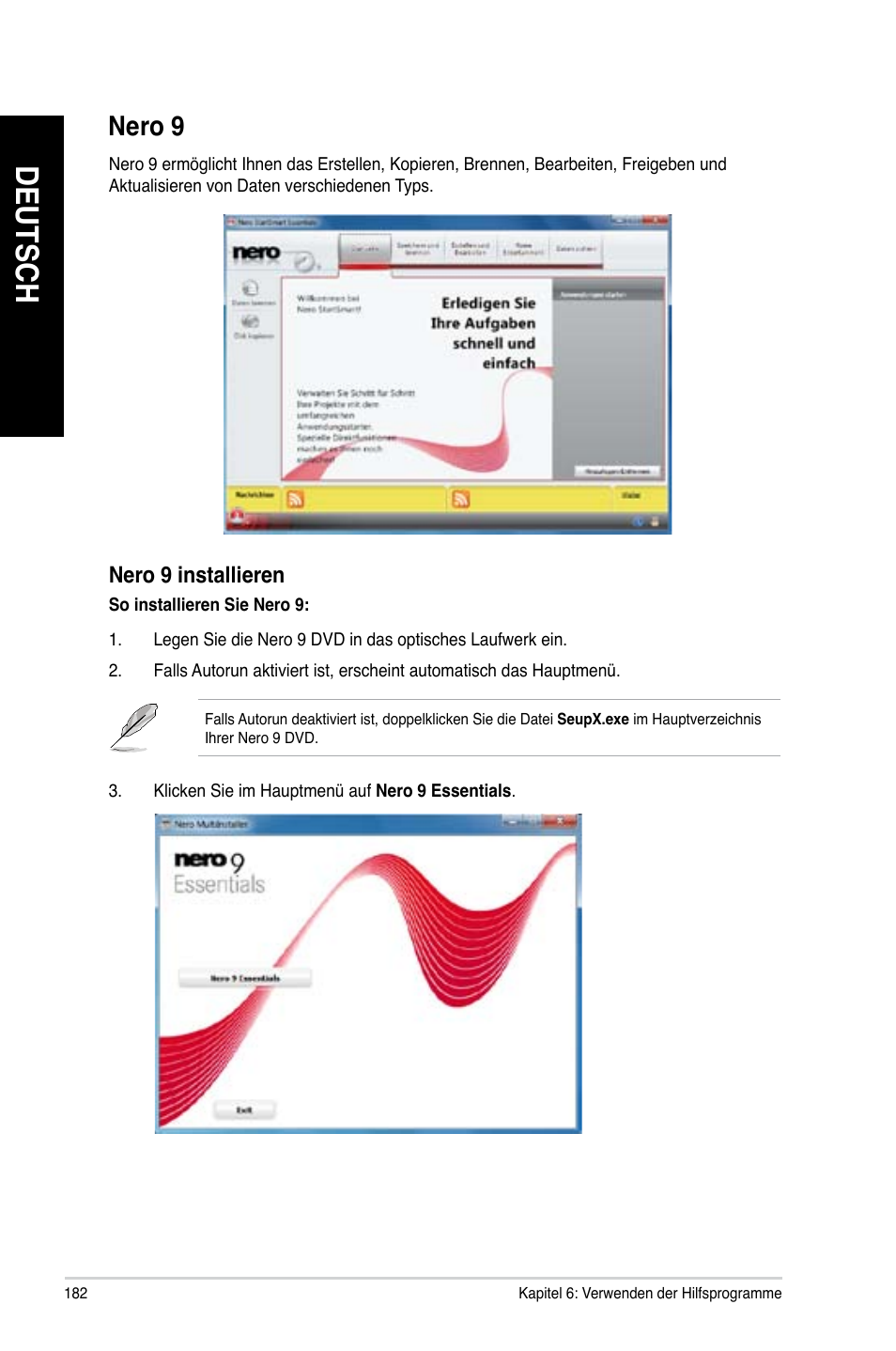 Nero 9, Deutsch, Nero.9 | Asus CG8480 User Manual | Page 184 / 836