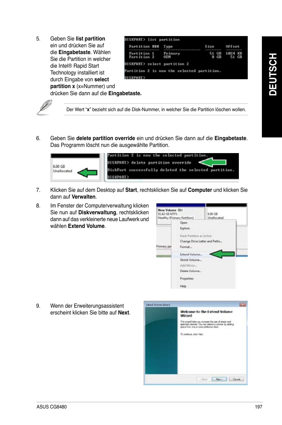 Deutsch | Asus CG8480 User Manual | Page 199 / 836